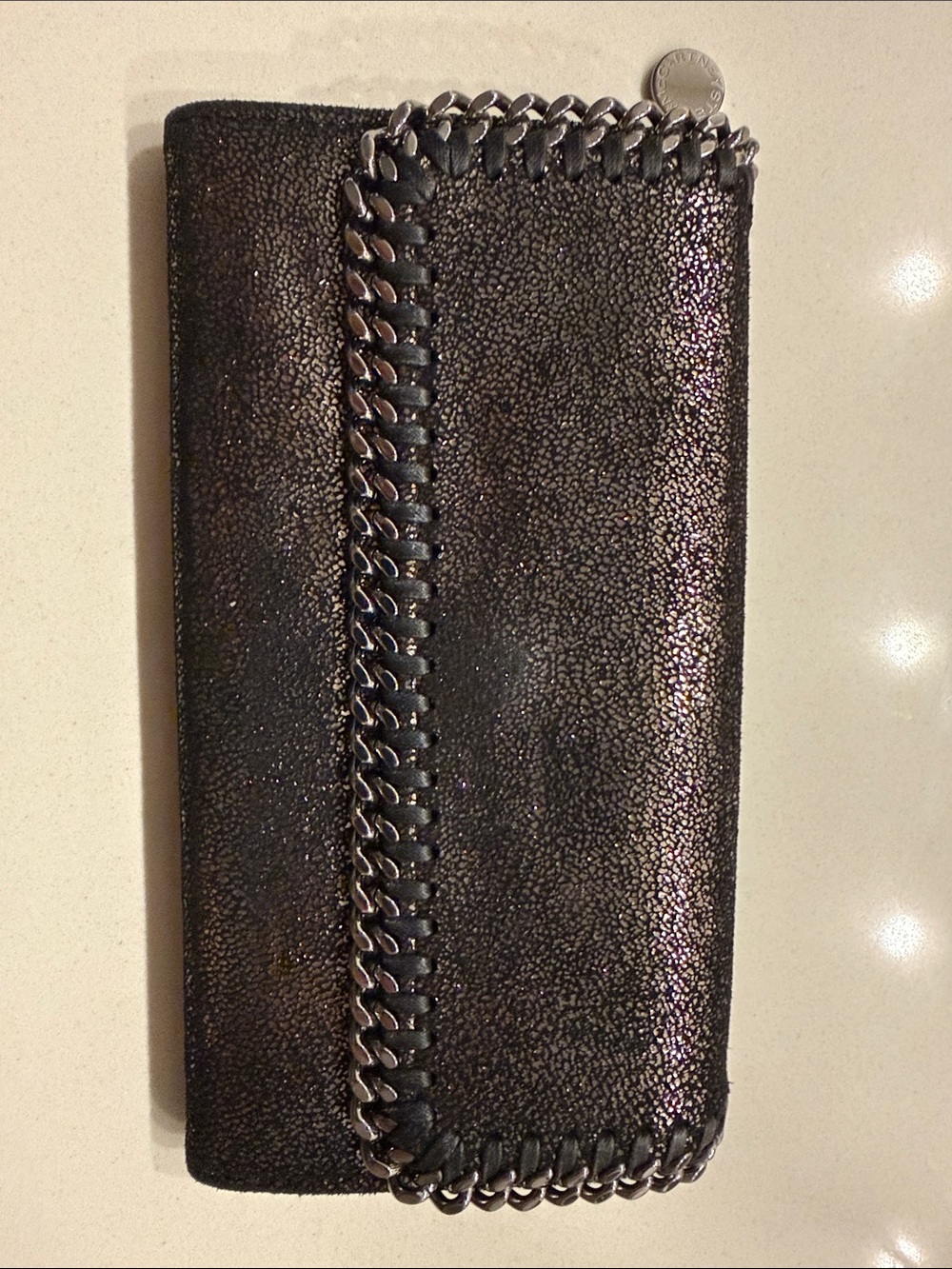 Stella McCartney Shimmer Black wallet